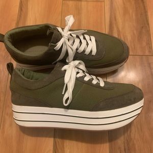 Zara Basic Collection platform sneakers sz 40/41